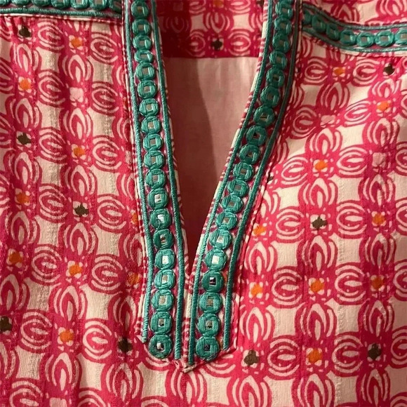 Vineyard Vines Women's Pink Cowrie Shell Tunic Dress Size 2 - Picture 3 of 10